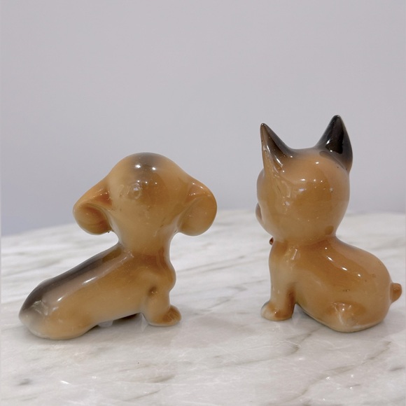 Vintage mid century modern Ceramic Dog Figurines from Japan 1950s 1960s - Picture 6 of 8